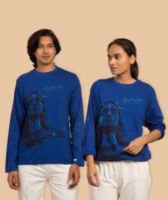 Adiyogi Unisex T-Shirt, Blue