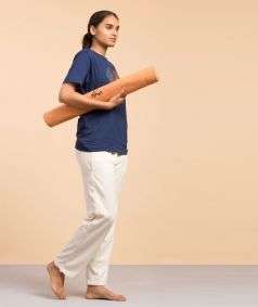 Cotton Yoga Mat - Brown